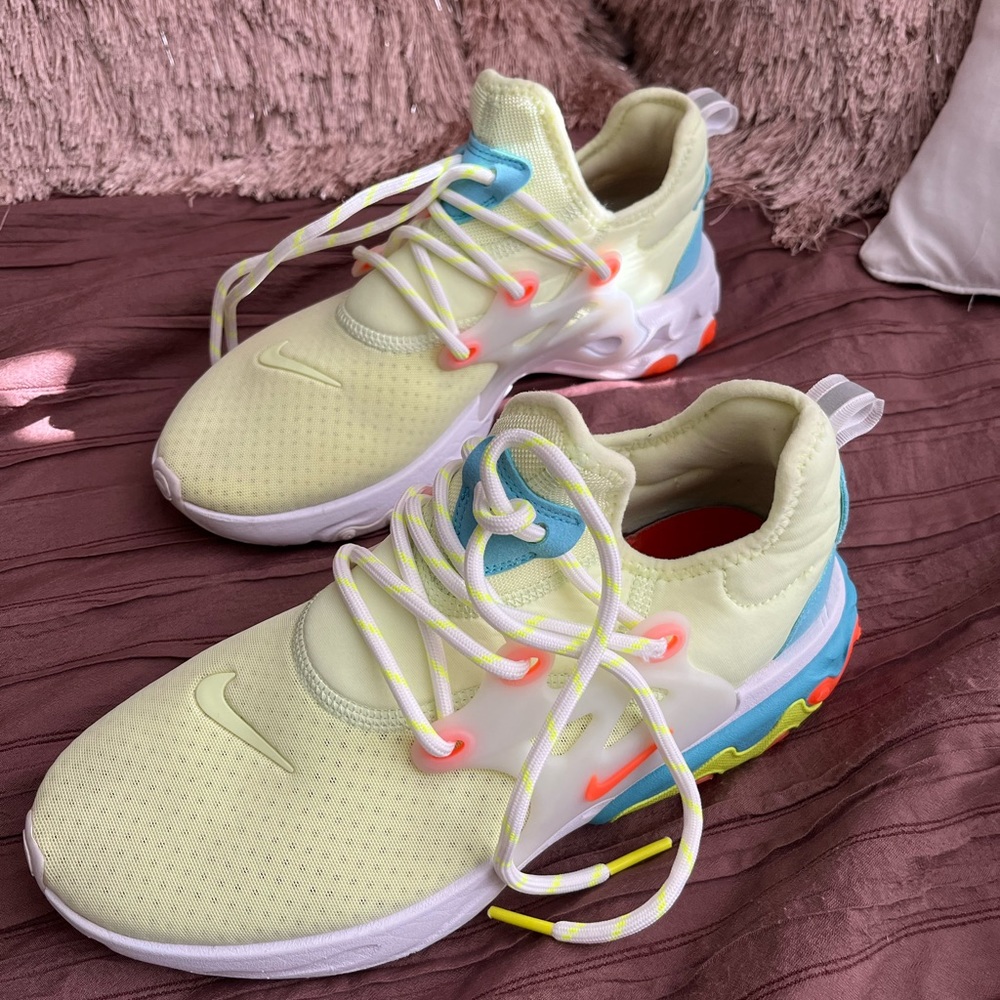 NIKE > React Presto (BARELY VOLT / HYPER CRIMSON-BLUE GAZE) Shoes  Unisex  > 8/9
